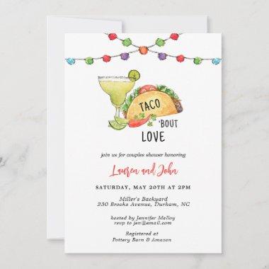 Taco Bout Love Couples Bridal Shower Fiesta Invitations