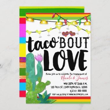 TACO BOUT LOVE Couples Engagement Wedding Fiesta Invitations