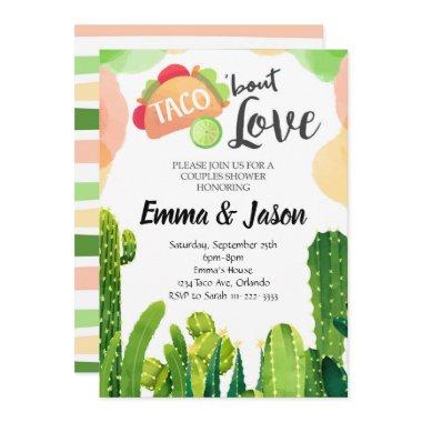 Taco Bout Love Couples Shower Invitations