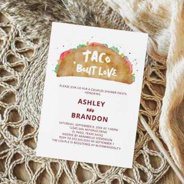 Taco 'Bout Love Couples Wedding Shower Fiesta Invitations