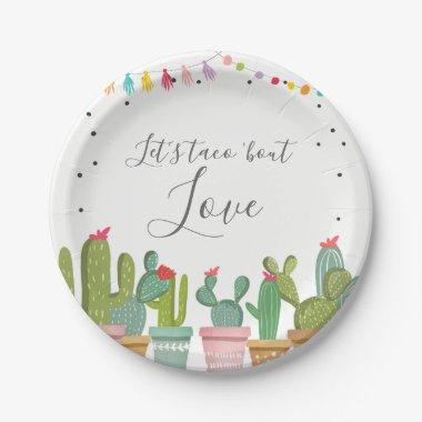 Taco Bout Love Fiesta Bridal Shower Paper Plates