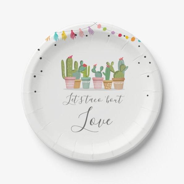 Taco Bout Love Fiesta Bridal Shower Paper Plates