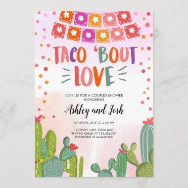 Taco Bout Love Fiesta Couples Shower Invitations
