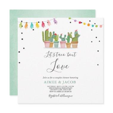 Taco Bout Love Fiesta Couples Shower Invite Cactus