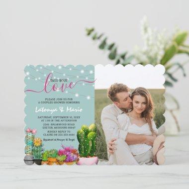 Taco 'bout Love Fiesta Couples Shower Photo Invitations