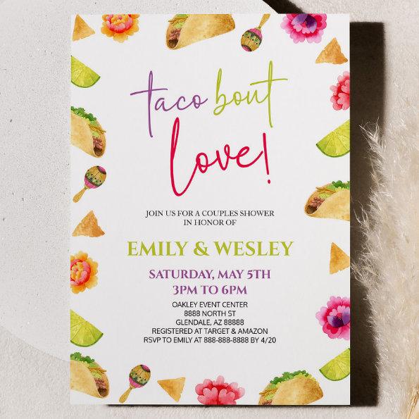 Taco Bout Love! Fiesta Wedding Couples Shower Invitations