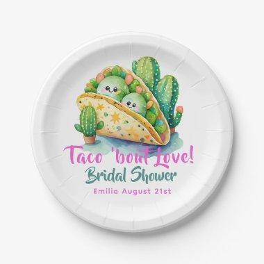 Taco 'Bout Love! Last Party Bridal Shower Paper Plates