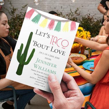 Taco Bout Love Mexican Cactus Fiesta Bridal Shower Invitations