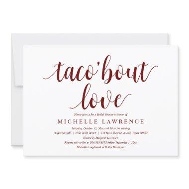 taco bout love, Modern Bridal Shower Invitations