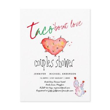 TACO BOUT LOVE Modern Budget COUPLES SHOWER Fiesta PostInvitations