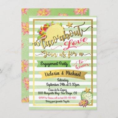 Taco'about Love Mexcian fiesta Couples shower Invitations