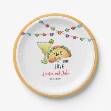 Tacos and Margarita Couples shower Paper Plates