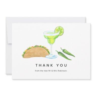 Tacos and Tequila Thank You Invitations