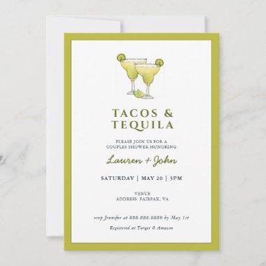 Taco's & Tequila couples shower Invitations
