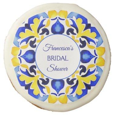 Talavera azulejo blue tiles  favors sugar cookie