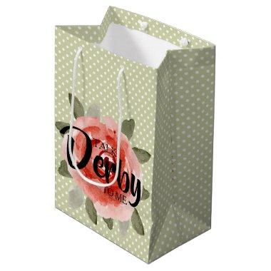 TALK DERBY TO ME Red Rose Gift Bags