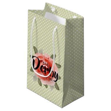 TALK DERBY TO ME Red Rose SMALL Gift Bags