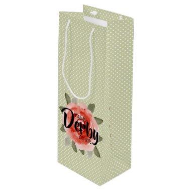 TALK DERBY TO ME Red Rose WINE Gift Bags