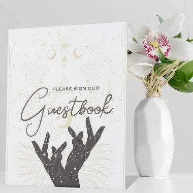 Tarot Invitations | Bridal Wedding | Neutral Guestbook Pedestal Sign