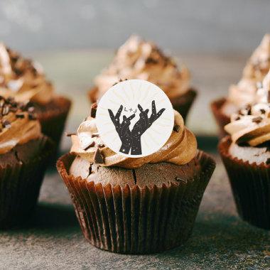 Tarot  |  | Hands Neutrals Edible Frosting Rounds