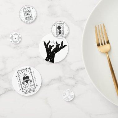 Tarot  |  | Wedding | Modern B+W Confetti