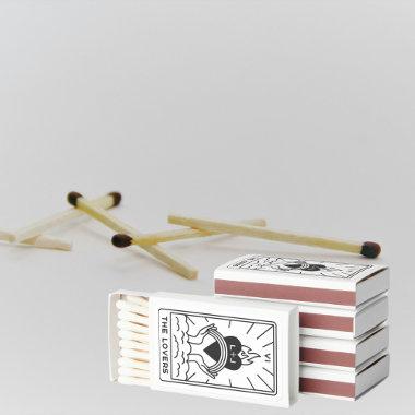 Tarot Invitations | Bridal Shower | Wedding | Modern B+W Matchboxes