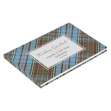 Tartan Clan Anderson Plaid Multicolor Checkered Guest Book