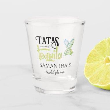 Tatas & Tequila Modern  Fiesta Party Shot Glass