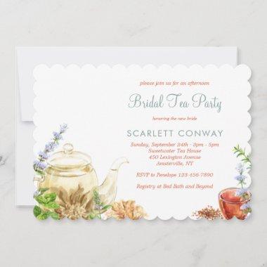 Tea Bridal Shower Invitations