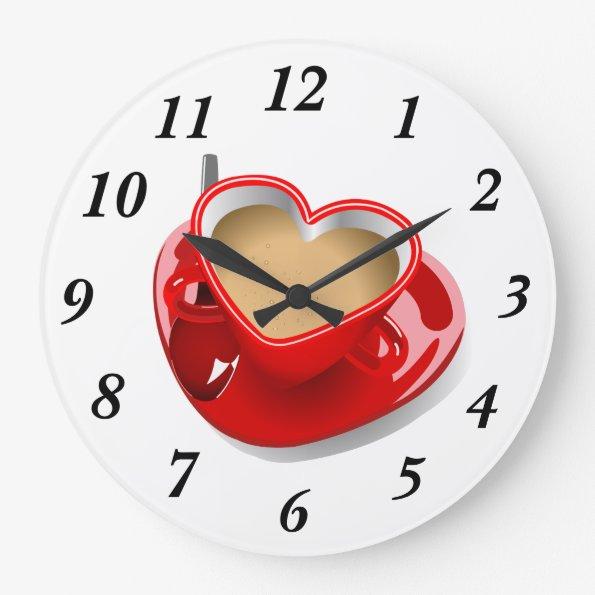 Tea Love Large Clock