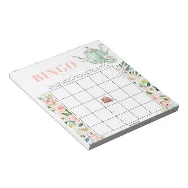 Tea Party  40 Bingo Sheets Notepad