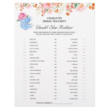 Tea Party  Games Flyer