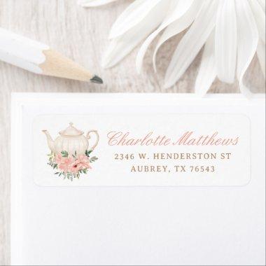 Tea Party  Return Address Label