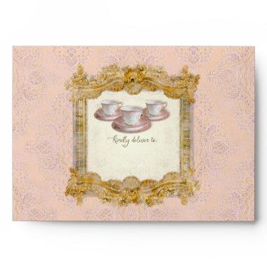 Tea Party  Royal Versailles Palace Envelope