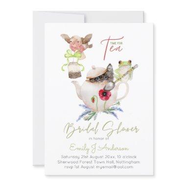 Tea Party Invitations for Bridal Shower incl Env.