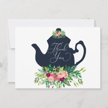 Tea Party Shower Thank You Note