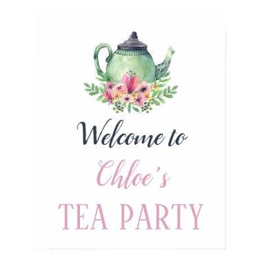 Tea Party Welcome Poster