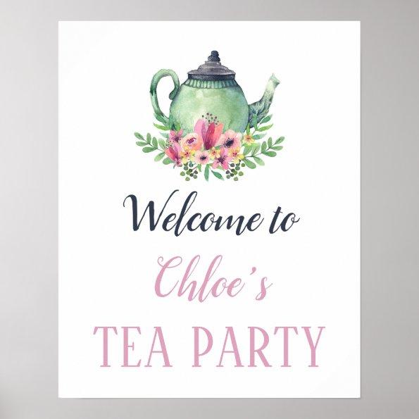 Tea Party Welcome Poster