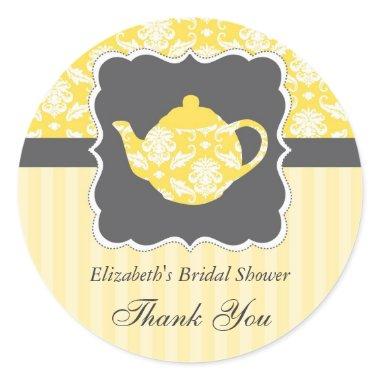 Tea Pot Favor Seal Sticker