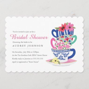 Tea Time Bridal Shower Invitations