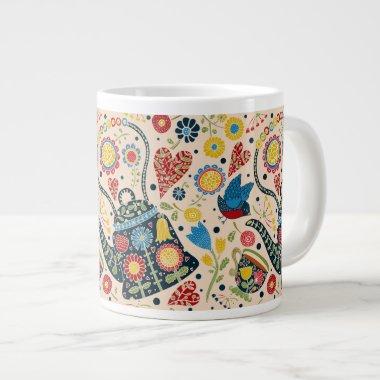 Tea Time Jumbo Mug for Multiple Uses