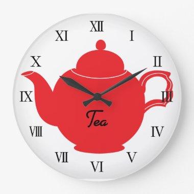 Tea Time Kitchen Clock