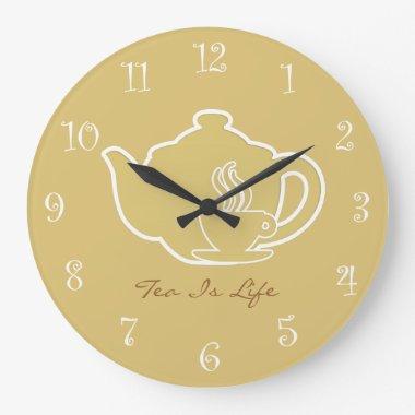 Tea Time Kitchen Wall Clocks