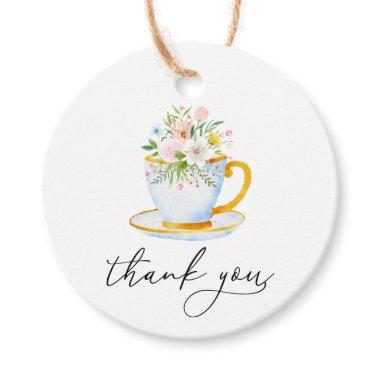 Tea Time Whimsical Wildflower Gift Tags