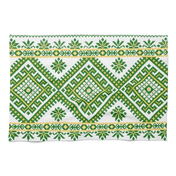 Tea Towel Ukrainian Cross Stitch Embroidery