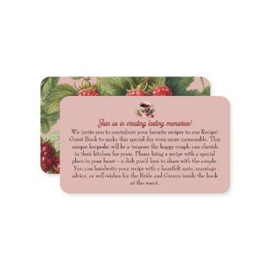 Teacup-Bridal Shower Recipe Request Enclosure Invitations