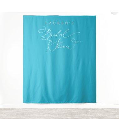 Teal Blue Bridal Shower Photo Backdrop