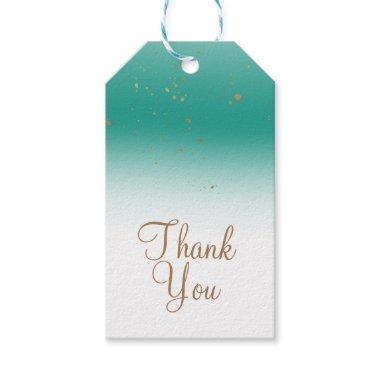 Teal & Gold Modern Glam  Elegant Gift Tags