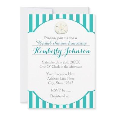 Teal Turquoise Beach Sand Dollar Event