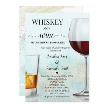 Teal with Gold Whiskey & wine before I do Shower